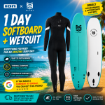 PROMO = 1 DAY SoftBoard 8´0 + WetSuit